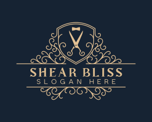 Elegant Bowtie Scissors logo design