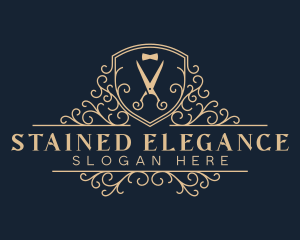 Elegant Bowtie Scissors logo design