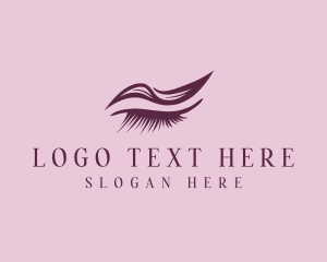 Beauty Vlogger - Eyebrow Eyelash Beauty Salon logo design