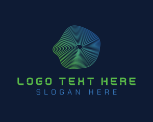 Digital - Cyber Wave Technology logo design