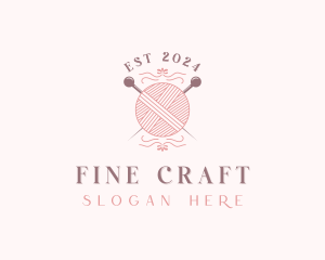 Yarn Knit Weaving logo design