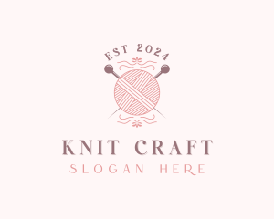 Yarn Knit Weaving logo design