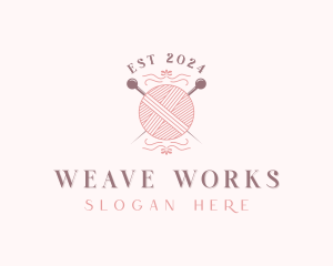 Yarn Knit Weaving logo design