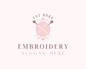 Yarn Knit Weaving logo design