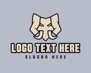 Game Developer - Angry Mammoth Elephant logo design