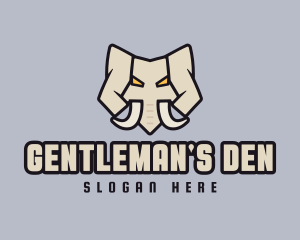 Angry Mammoth Elephant logo design