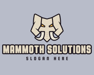 Angry Mammoth Elephant logo design