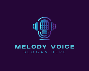 Singer - Radio Station Microphone logo design