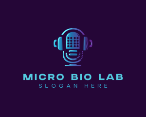 Radio Station Microphone logo design