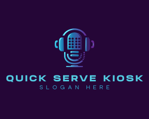 Radio Station Microphone logo design