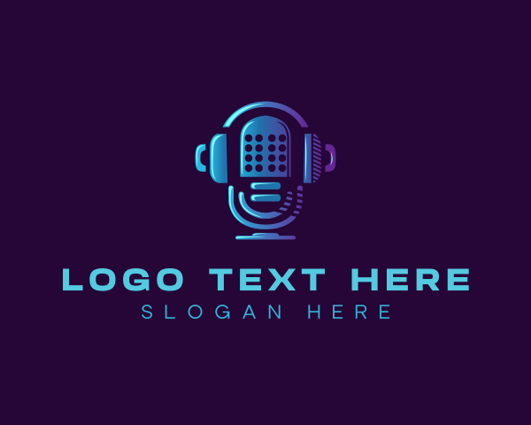 Radio - Radio Station Microphone logo design