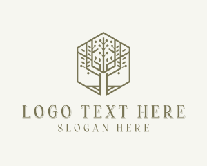 Gardening - Environmental Tree Garden logo design