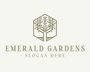 Environmental Tree Garden logo design