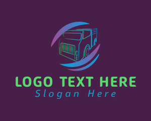 Trailer - Trucking Logistics Swoosh logo design