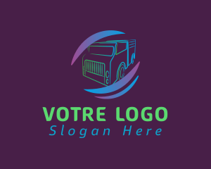 Trucking Logistics Swoosh Logo