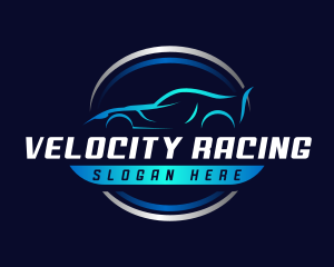 Car Racing Driver logo design