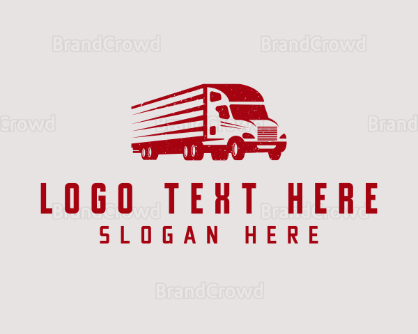 Red Truck Shipment Logo