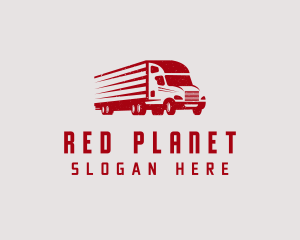 Red Truck Shipment logo design