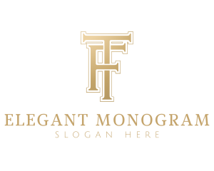 Monogram - Elegant Letter TF Monogram logo design