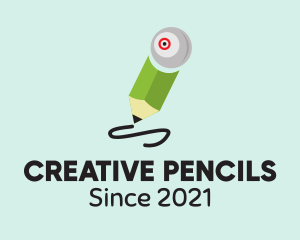 Pencil Webcam Learning  logo design