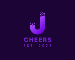 Networking - Pixel Tech Letter J logo design
