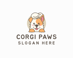 Corgi - Dog Chef Baker logo design