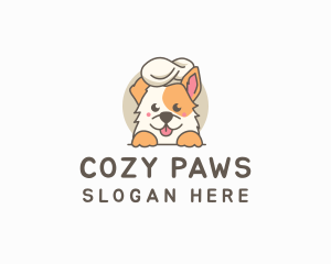 Furry - Dog Chef Baker logo design