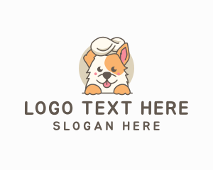 Corgi - Dog Chef Baker logo design