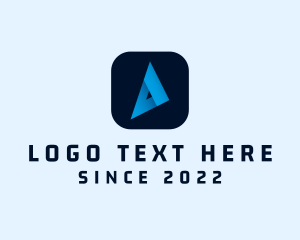 Web Host - Gaming Application Icon Letter A logo design