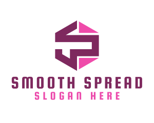 Mechanical Pink S logo design