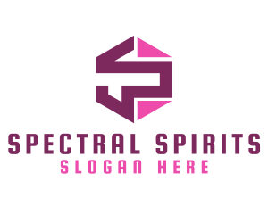 Mechanical Pink S logo design