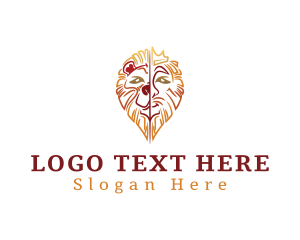 Luxury - Royalty Lion King Head logo design