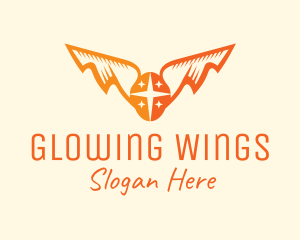 Orange Egg Star Wings logo design