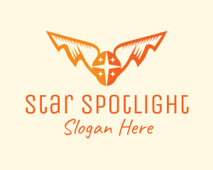 Orange Egg Star Wings logo design