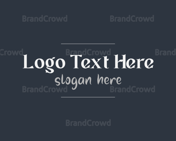 Professional Handwritten Brand Logo