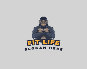 Gorilla Gaming Fitness logo design