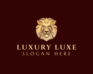 Premium Luxury Lion logo design