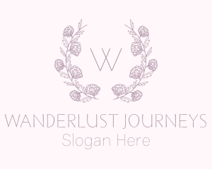 Floral Event Planner Wreath Logo