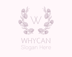 Floral Event Planner Wreath Logo