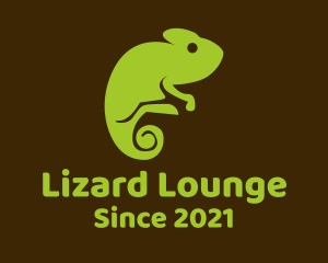 Lizard - Nature Green Chameleon logo design