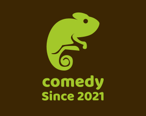 Animal - Nature Green Chameleon logo design