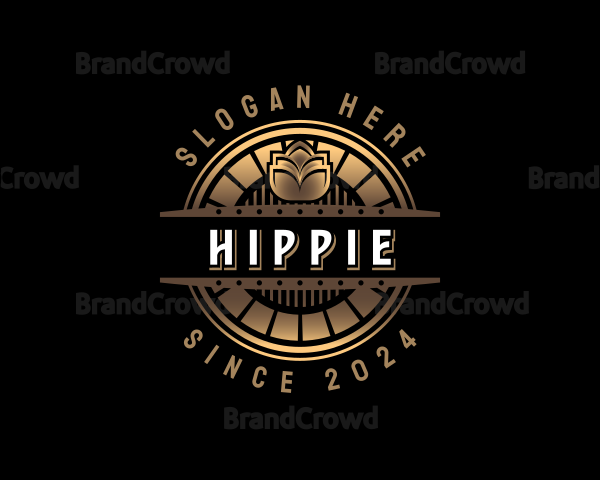 Premium Brewery Hops Logo