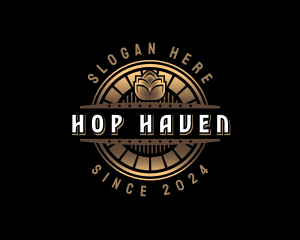 Hops - Premium Brewery Hops logo design