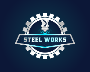 Industrial Laser Machine logo design