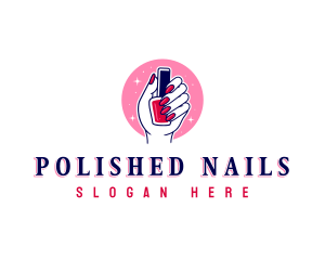 Nail Polish Salon logo design