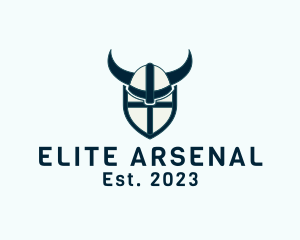 Arsenal - Viking Helmet Shield logo design