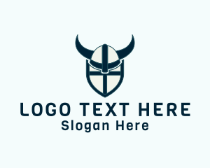 Viking Helmet Shield  Logo