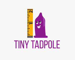 Condom Size Ruler logo design