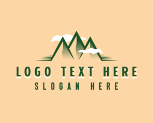 Exploration - Mountain Peak Adventure logo design