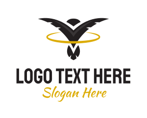 Wing - Abstract Bird Crest logo design